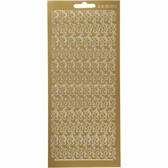 Stickers Goud - Thank You Stickers - Gouden Bedankt Stickervellen - Zelfklevende DIY Decoratie - Kaarten Maken &amp; Scrapbooking - 10x24 cm