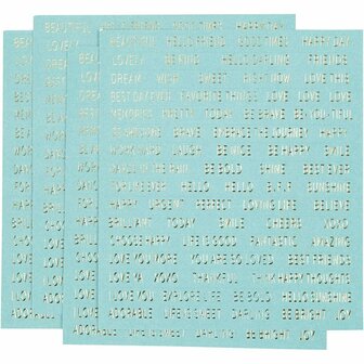 Stickers - turquoise - 10x11,5 cm