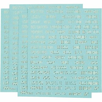 Stickers Turquoise - Gekleurde Stickers - Zelfklevende Turquoise Plakstickers - DIY Versiering - Scrapbooking &amp; Decoratie - 10x11,5 cm