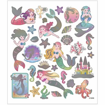 Stickers - zeemeerminnen - 15x16,5 cm