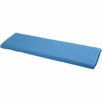 Stof, blauw, B: 145 cm, 140 gr, 10 m/ 1 rol