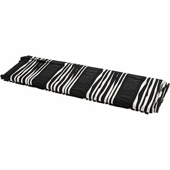 Zwarte Katoen Stof - Stof met Motieven - Oeko-Tex Gecertificeerde Stof - 145 cm Breed - 140 g/m&sup2; - 10 m