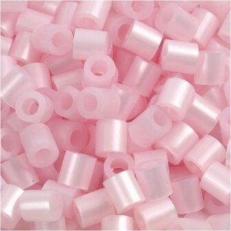 Roze Parelmoer Strijkkralen - NABBI Kralen - Voor DIY Sieraden, Sleutelhangers &amp; Knutselprojecten - Glanzende Afwerking - 5x5 mm - Gat 2,5 mm - 6000 Stuks