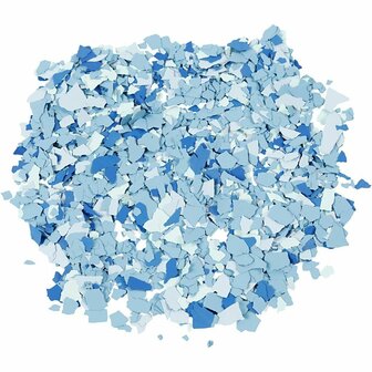 Terrazzo vlokken, blauw, 90 gr/ 1 Doosje