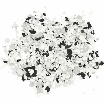 Terrazzo Vlokken - Zwarte Decoratieve Stenen - Hobby Terrazzo Korrels - Gewicht 90 Gram - 1 Set