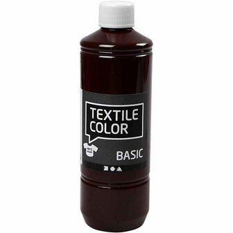 Textielverf - Kledingverf - Aubergine - Paars - Basic - Textile Color - Creotime - 500 ml