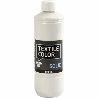 Textielverf - Dek Wit - Dekkend - Creotime - 500 ml