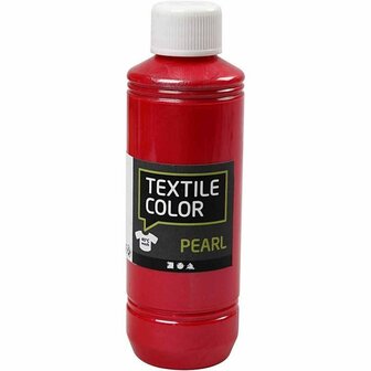 Textielverf Rood &ndash; Kledingverf &ndash; Stofverf &ndash; Textiel Kleurstof &ndash; Stoffenverf &ndash; Verf Voor Kleding &ndash; Textiel Verven &ndash; DIY Kleding Verven &ndash; Dekkend &ndash; 250 ml &ndash; 1 Stuk