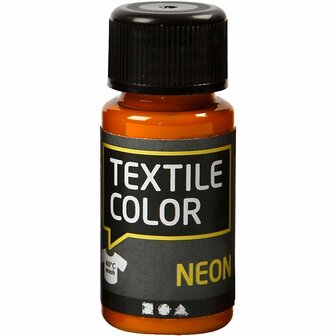 Textielverf Neon Oranje  Oranje Kledingverf  Stofverf  Textiel Kleurstof  Stoffenverf  Verf Voor Kleding  Textiel Verven  Kleurstof Voor Stof  DIY Kleding Verven  50 ml