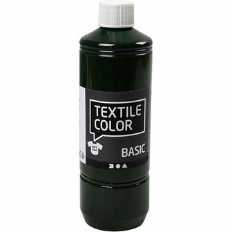 Textielverf - Olijfgroen - Creotime - 500 ml