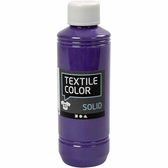 Textielverf Paars &ndash; Paarse Kledingverf &ndash; Stofverf &ndash; Textiel Kleurstof &ndash; Stoffenverf &ndash; Verf Voor Kleding &ndash; Textiel Verven &ndash; Kleurstof Voor Stof &ndash; DIY Kleding Verven &ndash; Dekkend &ndash; 250 ml &ndash; 1 stuk
