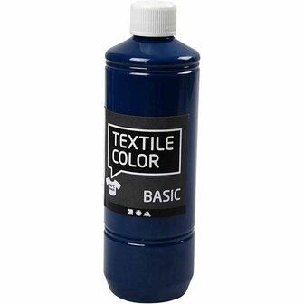 Textielverf - Kledingverf - Blauw - Turquoiseblauw - Basic - Textile Color - Creotime - 500 ml