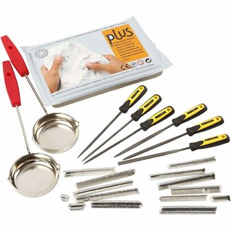 Tingieten in Klei - Complete Ambachtelijke DIY Hobbyset - Creatieve Projecten - Kunstzinnige DIY - Gietmaterialen - Voor Kunstliefhebbers - 1 set