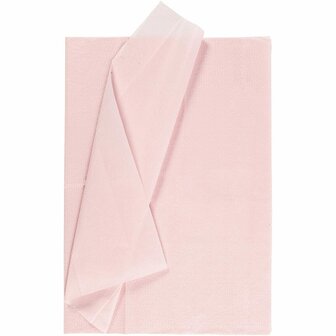 Tissuepapier Lichtrood - Zijdepapier - Crepepapier - Vloeipapier - Inpakken - Decoreren - Knutselen - 50x70 cm - 14 gram - 25 vellen