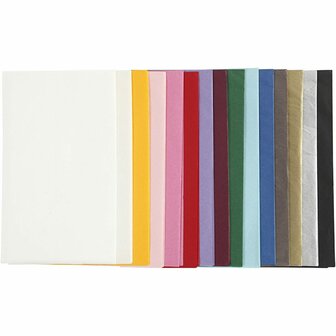 Tissuepapier - Zijdepapier - Crepepapier - Vloeipapier - Diverse Kleuren - Verpakken - Decoreren - Knutselen - 50x70 cm - 17 gram - 30 vellen