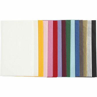 Tissuepapier Diverse Kleuren - Zijdepapier - Crepepapier - Vloeipapier - Inpakken - Decoreren - Knutselen - 50x70 cm - 17 gram - 30 vellen