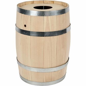 Traditioneel Houten Ton - Houten vat - Decoratieve Ton- Traditioneel Vat - Carnavalsvat - Hout - Beuken - Extra Sterk - H: 44 c