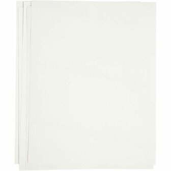 Transfer Vellen - Strijkpapier - 21,5x28 cm - 12 Vellen - Wit - Voor Afbeeldingen op Textiel