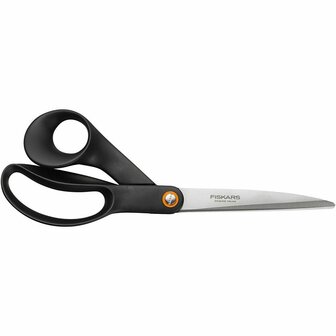 Universele Schaar - Rechtshandig - 24 cm - Zwart - Multifunctionele Schaar voor Hobby en Huishouden