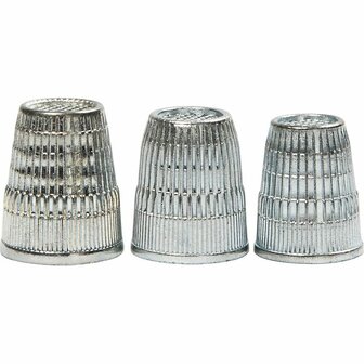 Vingerhoedjes - Duurzame Vingerbescherming Voor Handnaaiwerk - DIY Naaiprojecten - Set van 3 Maten - Handwerk Accessoire - Handwerk Gereedschap - Naaien En Borduren