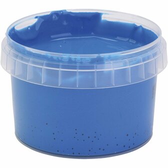 Vingerverf - Blauw - Primo - 250ml - Kindvriendelijk - Veilig voor Huid - Felle Kleuren - Geschikt voor Papier en Hout - Geweldige Tactiele Ervaring