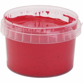 Vingerverf - Rood - Primo - 250ml - Kindvriendelijk - Veilig voor Huid - Felle Kleuren - Geschikt voor Papier en Hout - Geweldige Tactiele Ervaring