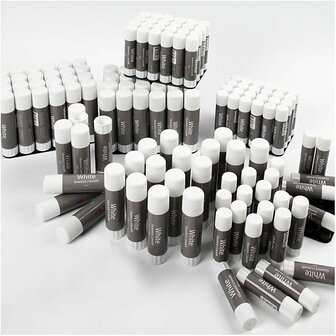 Witte Lijmstiften - 144 Stuks - Ideaal voor Knutsel- en Hobbyprojecten