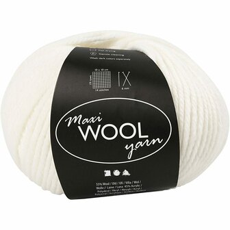 Wolgaren, off-white, L: 125 m, 100 gr/ 1 bol