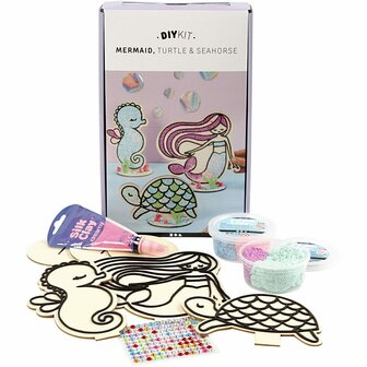 Zeemeermin Knutselset - Creatief DIY Hobby Pakket - Foam Stickers, Glitter &amp; Decoratiemateriaal - Perfect voor Meisjes Knutselprojecten &amp; Kinderfeestjes