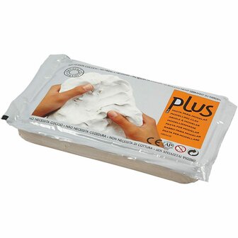 Klei - Zelfhardende Klei - Lichtgrijs - DIY, Kleien - 1000gr - 12 stuks