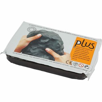 Klei - Zelfhardende Klei - Zwart - DIY, Kleien - 1000gr - Primo - 1 stuk