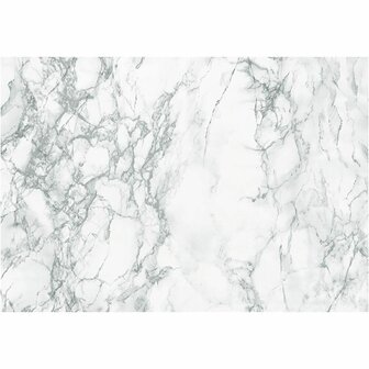 Zelfklevend Folie - Grijs Marmer Design Folie - Voor DIY Decoratie En Meubelfolies - Formaat: 45 cm - Lengte: 2 m - 1 Rol - Meubelstickers - Interieurfolie - Zelfklevende Decoratie
