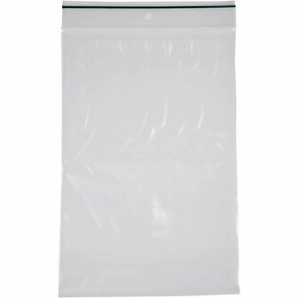 Zip Lock Zakjes - Opbergzakjes - Cadeauzakjes - Hersluitbare Zakken - Transparant - 12x18cm - Dikte:0,05mm - 100 stuks