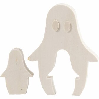 2-in-1 Hangende Decoraties - Houten Ornamenten - DIY Houten Decoratie - Knutsel Hout Set - Creatieve Houten Versiering - &Oslash; 7 cm - 4 mm Dikte - 200 Stuks - 1 Doos
