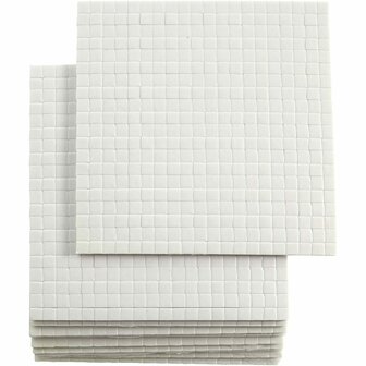 3D Foam Pads - Dubbelzijdig Klevend Foam Tape - 3D Effect Tape - Foam Tape Voor Knutselen - Kaarten Maken Tape - Scrapbooking Foam Tape - 5x5 mm - 2 mm Dikte - 10x400 Stuks