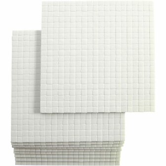 Dubbelzijdige Foam Pads - 3D Foam Pads - Klevende Foam Pads - Foam Pads Voor Kaarten - 3D Effect Foam Pads - Dubbelzijdige Lijmpads - Foam Pads 5x5 mm - Dikte 3 mm