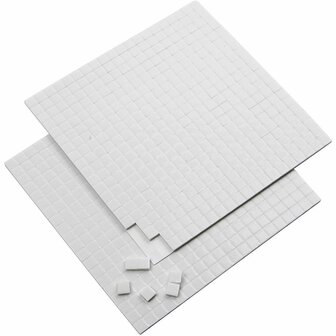 3D Foam Pads - Dubbelzijdig Klevend Foam Tape - 3D Effect Tape - Foam Tape Voor Knutselen - Kaarten Maken Tape - Scrapbooking Foam Tape  - 5x5 mm - 2 mm Dikte - 2x400 Stuks - 2 Vellen