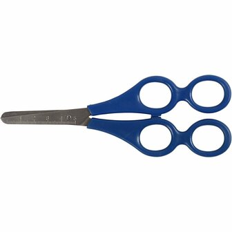 4-Gaten Schaar &ndash; Leren Knippen voor Kinderen &ndash; Geschikt voor Links- &amp; Rechtshandig Gebruik &ndash; Ergonomisch Ontwerp voor Peuters &amp; Kleuters &ndash; 17 cm &ndash; 1 Stuk