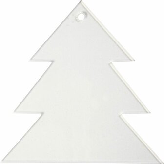 Transparante Acryl Hangers voor Kerst  DIY Kersthangers Maken  Set van 4 Designs: Ster, Hart, Sneeuwkristal &amp; Kerstboom  Decoratieve Kersthangers met Ophangoog  H: 8 cm, D: 2mm