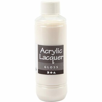 Acryllak, glossy, 250 ml/ 1 fles