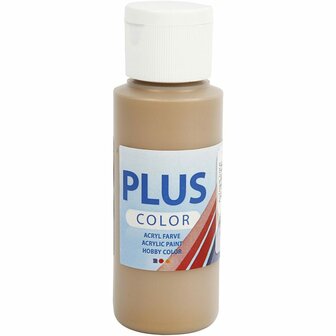 Acrylverf - Gouden Verf - Acrylaatverf - Acrylpaint - Hobbyverf - Sneldrogende Verf - Dekkende Verf - Waterbasis Verf - Hoogwaardige Decoratie Verf - Antiek Goud - Plus Color Verf - 60ml