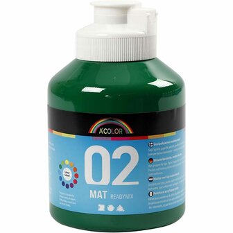 Acrylverf  Donkergroene Verf  Acrylaatverf  Acrylic paint  Hobbyverf  Knutselen en Verven  Sneldrogend 500 ml