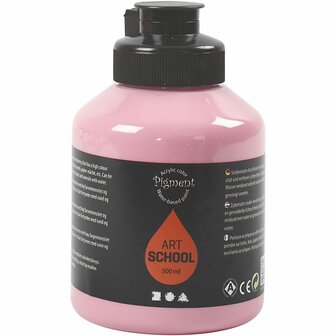 Acrylverf - Dusty Rose - Semi Glanzend - Dekkend - Pigment Art School - 500 ml