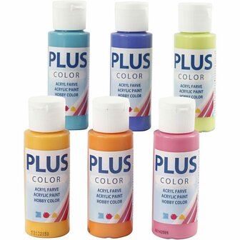 Acrylverf - Kleurrijk - Plus Color - 6x60 ml