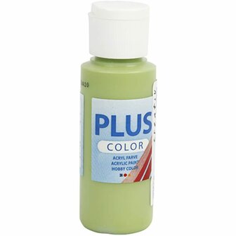 Acrylverf &ndash; Groene Verf &ndash; Acrylaatverf &ndash; Acrylic paint &ndash; Hobbyverf &ndash; Sneldrogende Verf &ndash; Dekkende Verf &ndash; Waterbasis Verf &ndash; Hoogwaardige Decoratie Verf &ndash; Leaf Green &ndash; Plus Color Verf &ndash; 60ml
