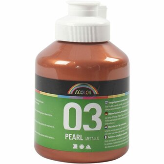 Metallic Verf - Acrylverf Metallic Koper - Metaalverf - Koperen Metallic Hobbyverf - Glansverf - Shimmerverf - 500ml