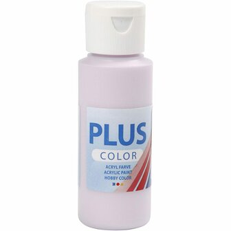 Acrylverf - Lila Verf - Acrylaatverf - Acrylic paint - Hobbyverf - Sneldrogende Verf - Dekkende Verf - Waterbasis Verf - Hoogwaardige Decoratie Verf - Pale Lilac - Plus Color Verf - 60ml