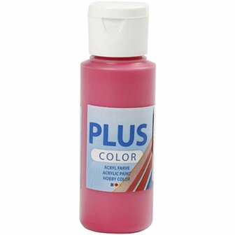Acrylverf - Rode Verf - Acrylaatverf - Acrylic paint - Hobbyverf - Sneldrogende Verf - Dekkende Verf - Waterbasis Verf - Hoogwaardige Decoratie Verf - Primaire Rood - Plus Color Verf - 60ml