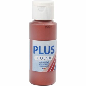 Acrylverf &ndash; Rode Verf &ndash; Acrylaatverf &ndash; Acrylic paint &ndash; Hobbyverf &ndash; Sneldrogende Verf &ndash; Dekkende Verf &ndash; Waterbasis Verf &ndash; Hoogwaardige Decoratie Verf &ndash; Red Copper &ndash; Plus Color Verf &ndash; 60ml