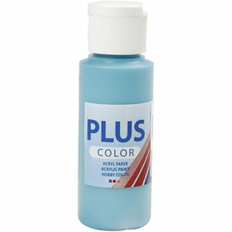 Acrylverf - Turquoise Verf - Acrylaatverf - Acrylic paint - Hobbyverf - Knutselen en Verven - Sneldrogende Verf - Waterbasis Verf - Hoogwaardige Decoratie Verf - Plus Color Verf - 60ml